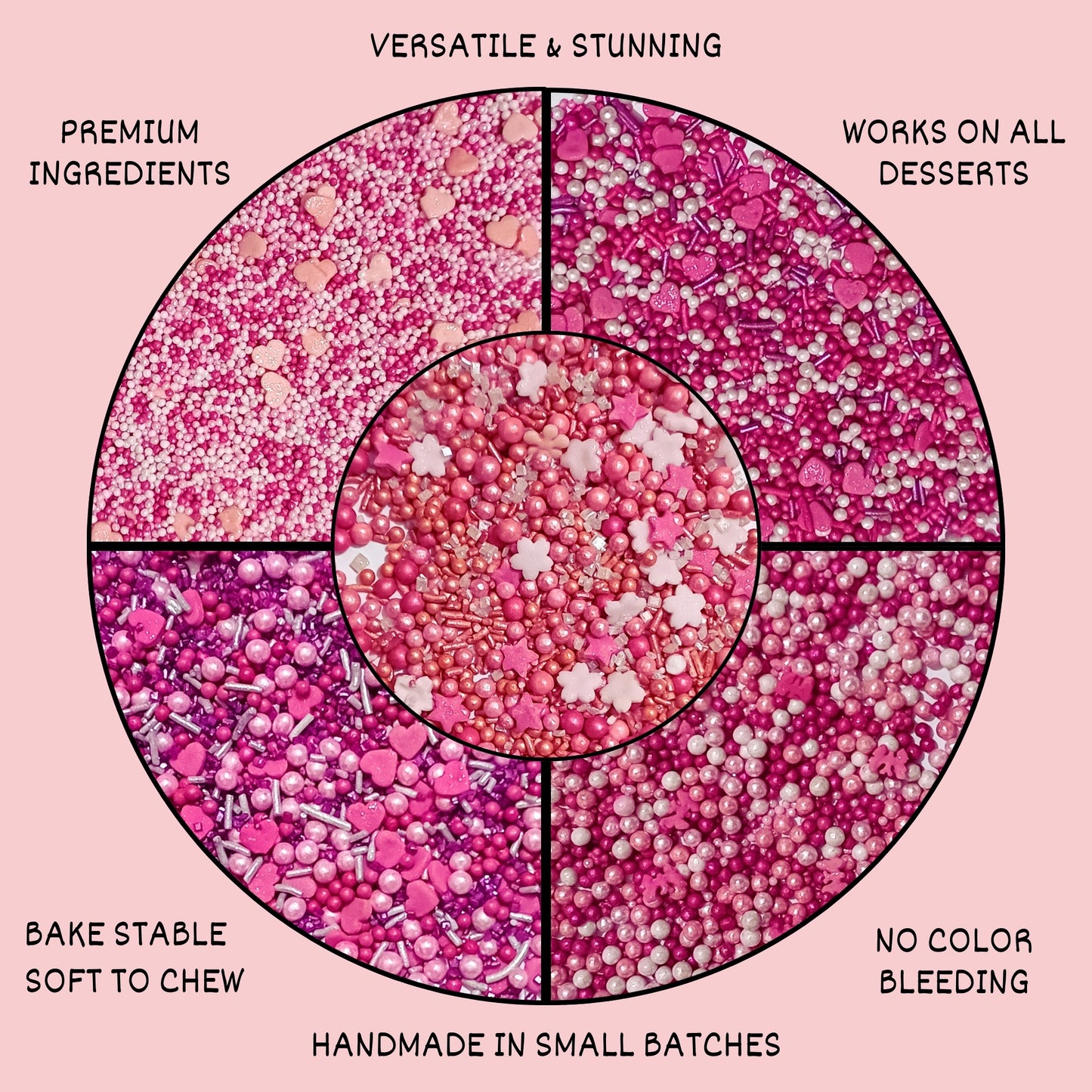 Valentine Sprinkles VS Multipack 12 - 100 gms