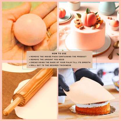 Peach Fondant | Edible Sugarpaste 1 Kg