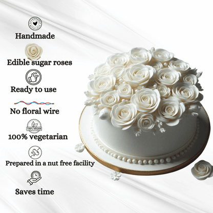 White | Edible Sugar Flower
