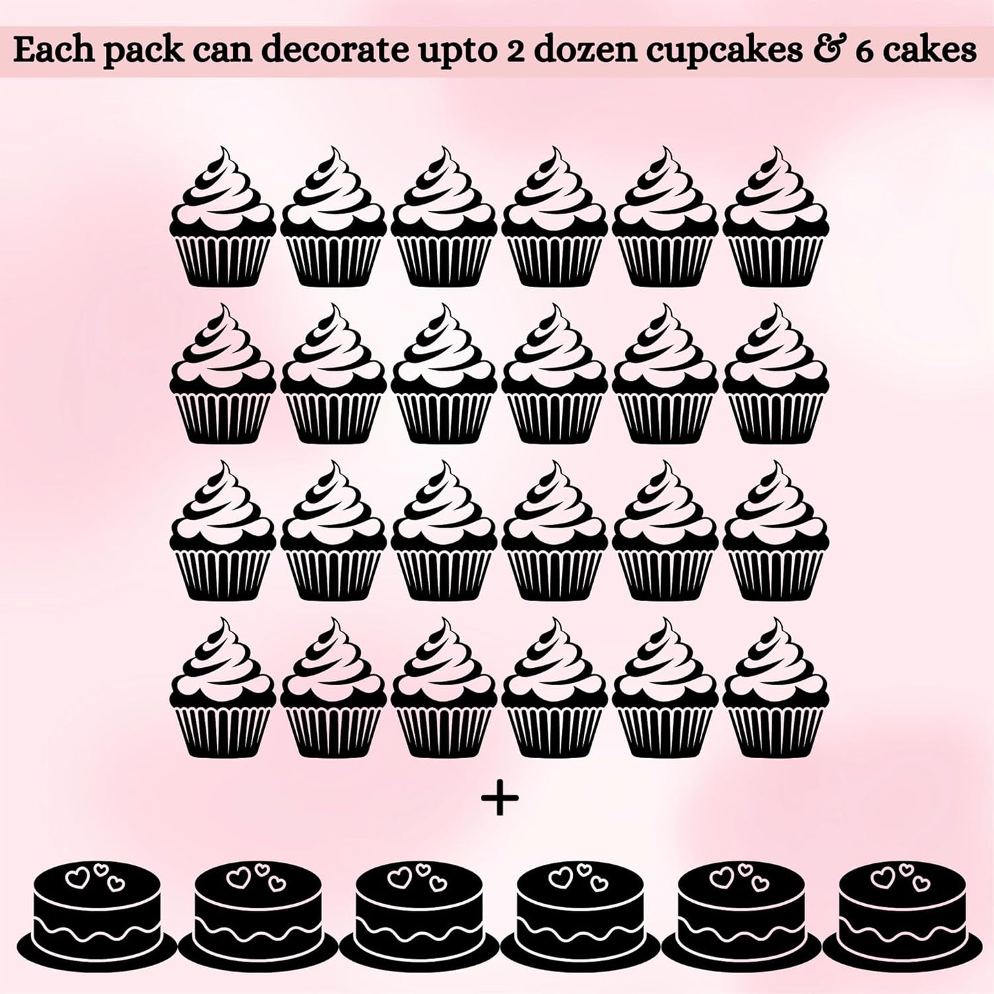 Sprinkles for Cakes & Cupcakes Decoration | USP-6(Crimson Pink)