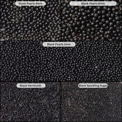 Sprinkles for Cakes & Cupcakes Decoration | USP-19(Black)