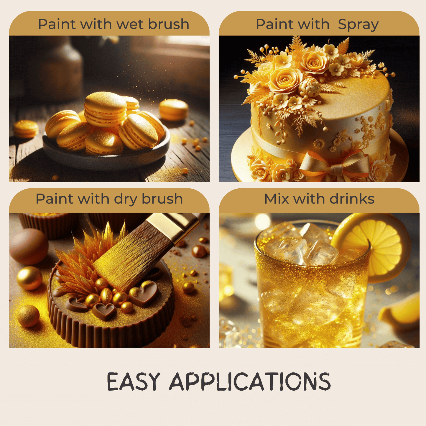 Sunflower Yellow | Edible Luster Dust 5 Gms