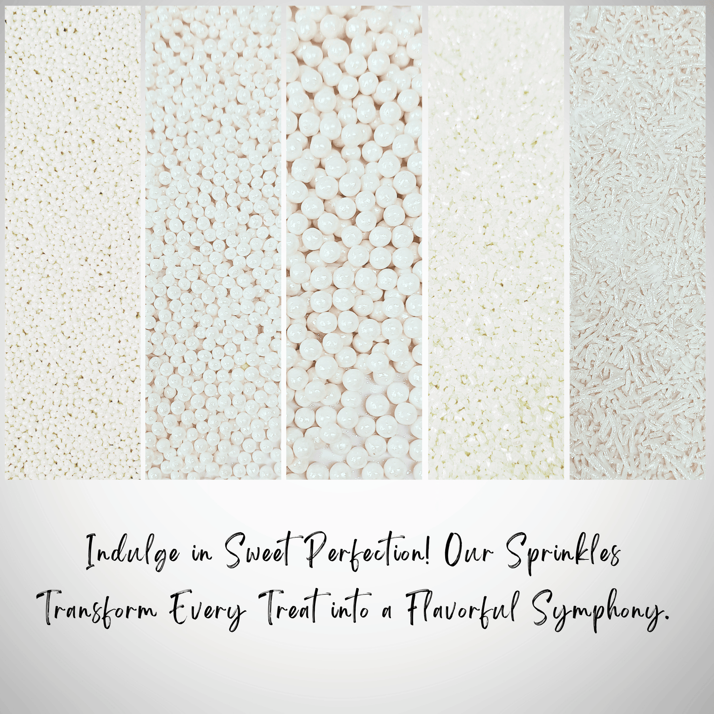 Sprinkles for Cakes & Cupcakes Decoration | USP-15(White)