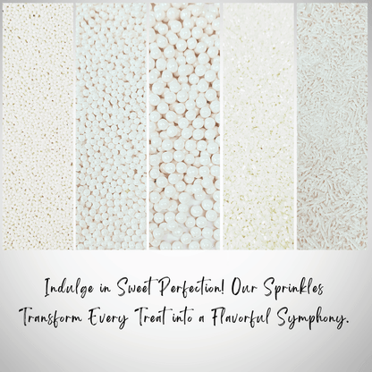 Sprinkles for Cakes & Cupcakes Decoration | USP-15(White)