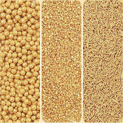Sprinkles for Cakes & Cupcakes Decoration | USP-17(CH Gold)