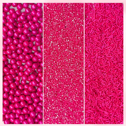 Sprinkles for Cakes & Cupcakes Decoration | USP-6(Crimson Pink)