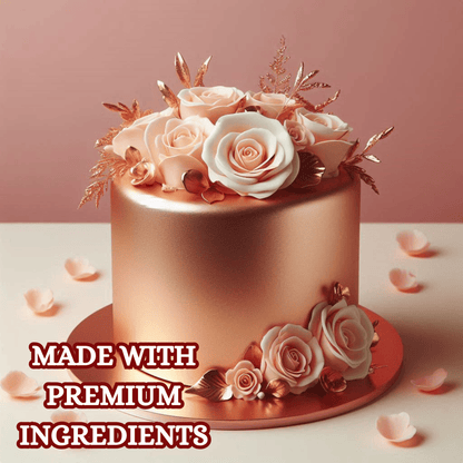Rose Gold | Edible Metallic Sugar Paste 900 Gm