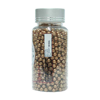 Confect Bronze Disco Balls Sprinkles 6 MM 1 Kg