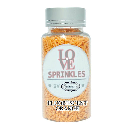 Confect Fluorescent Orange Vermicelli Sprinkles 1 Kg