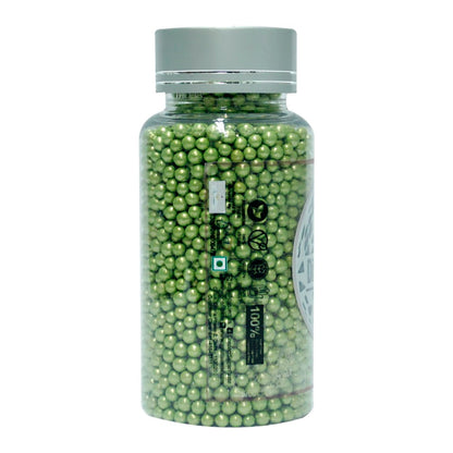 Confect Green Disco Balls Sprinkles 6 MM 1 Kg