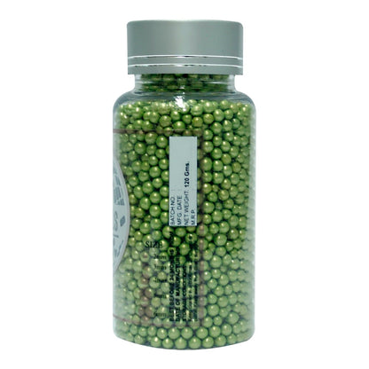 Confect Green Disco Balls Sprinkles 6 MM 1 Kg
