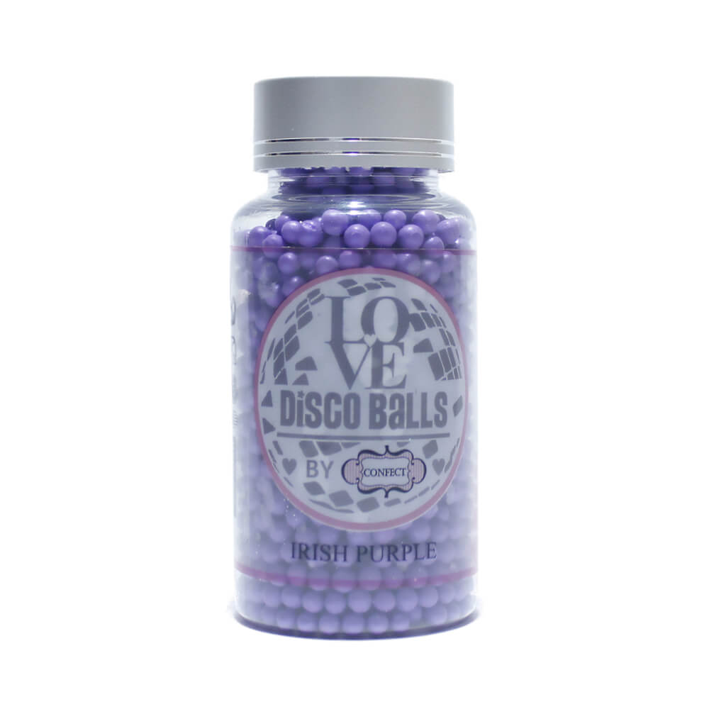 Confect Irish Purple Disco Balls Sprinkles 5 MM 1 Kg