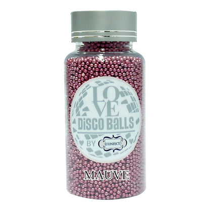 Confect Mauve Disco Balls Sprinkles 2 MM 1 Kg