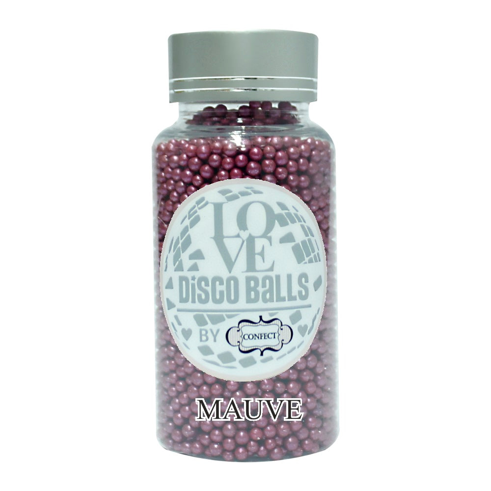 Confect Mauve Disco Balls Sprinkles 3 MM 1 Kg