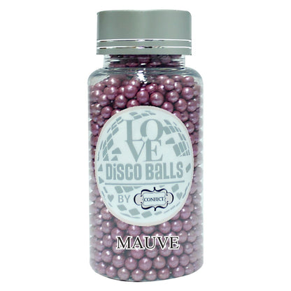 Confect Mauve Disco Balls Sprinkles 6 MM 1 Kg