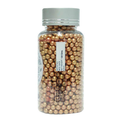 Rose Gold Disco Balls Sprinkles 6 MM 120 Gms