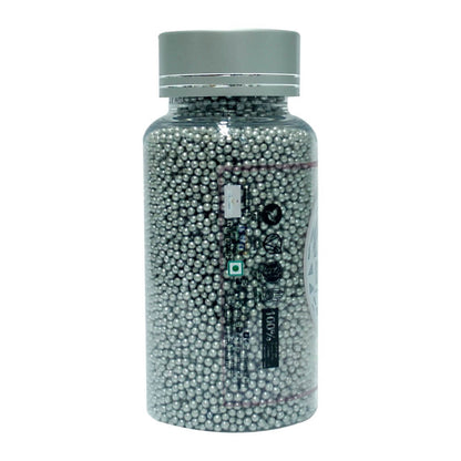 Silver Disco Balls Sprinkles 3 MM 120 Gms