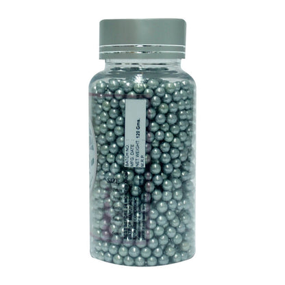 Silver Disco Balls Sprinkles 4 MM 120 Gms
