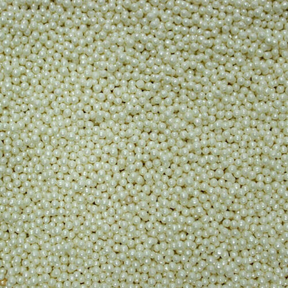 White Disco Balls Sprinkles 2 MM 120 Gms